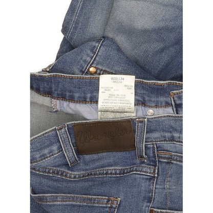 Wrangler Arizona Men Blue Straight Regular Jeans W33 L33