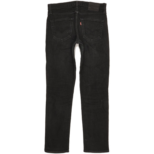 Levi's 511 Men Black Straight Slim Stretch Jeans W33 L31