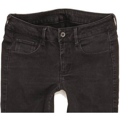 G-Star 3301 Women Black Skinny Slim Jeans W29 L25