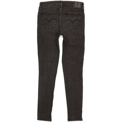 Levi's 711 Women Black Skinny Slim Stretch Jeans W30 L29