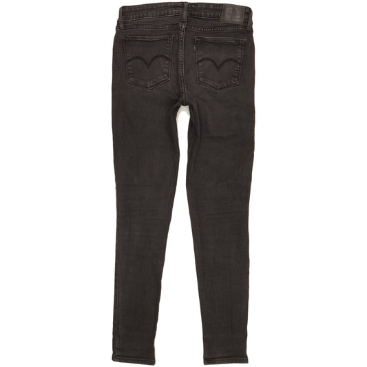 Levi's 711 Women Black Skinny Slim Stretch Jeans W30 L29