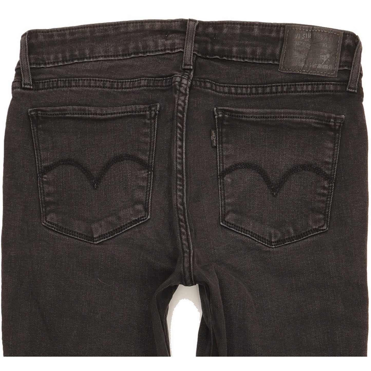 Levi's 711 Women Black Skinny Slim Stretch Jeans W30 L29
