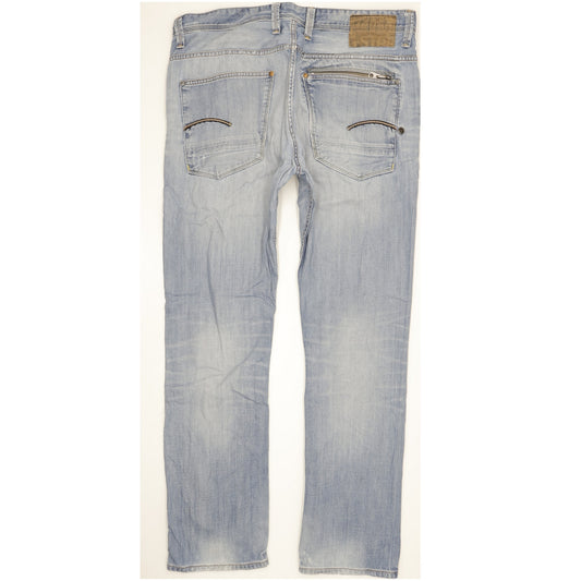 G-Star Attacc Men Blue Straight Regular Jeans W36 L32