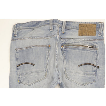 G-Star Attacc Men Blue Straight Regular Jeans W36 L32