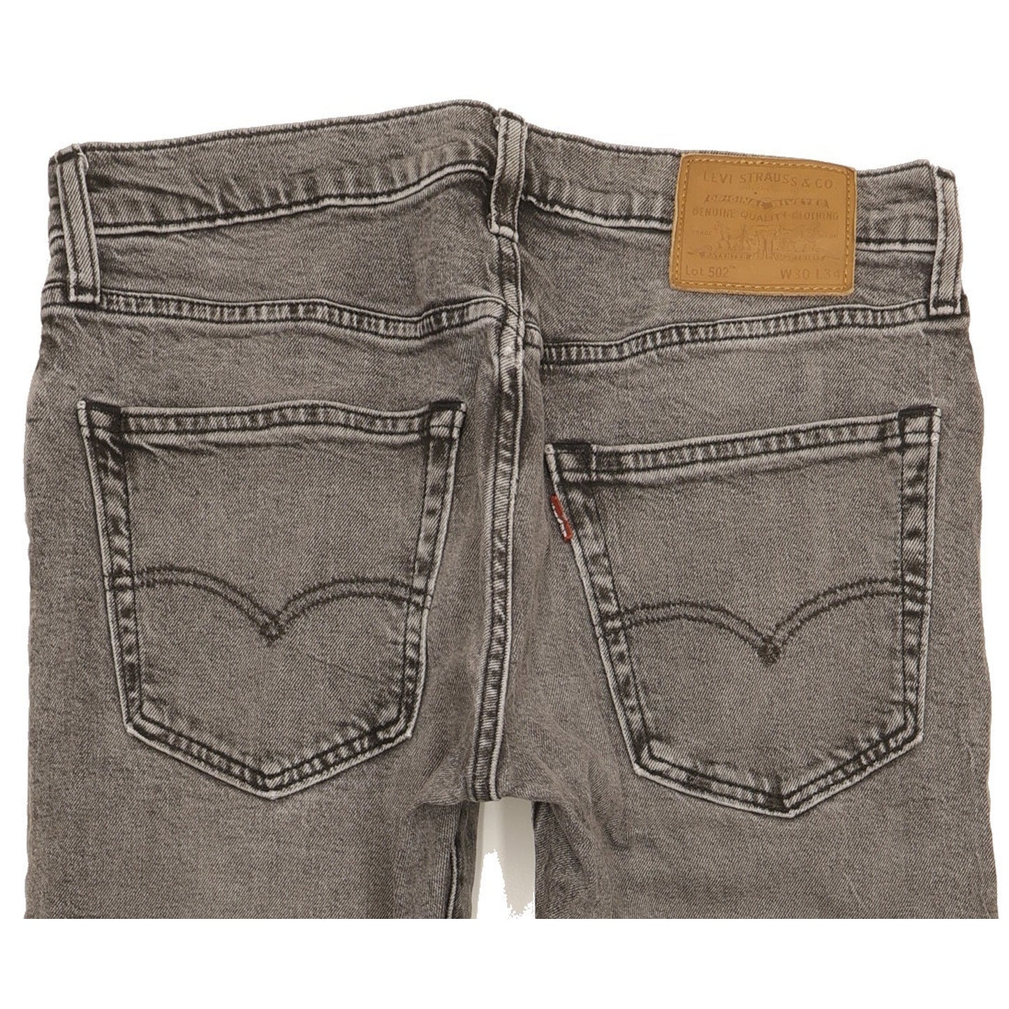 Levi's 502 Men Grey Tapered Regular Jeans W30 L33