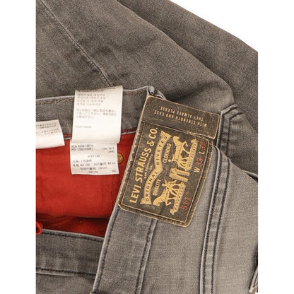 Levi's 511 Men Grey Straight Slim Stretch Jeans W33 L29