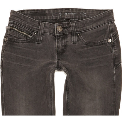 Levi's Demi Curve Women Black Skinny Slim Stretch Jeans W25 L31