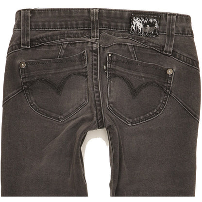 Levi's Demi Curve Women Black Skinny Slim Stretch Jeans W25 L31