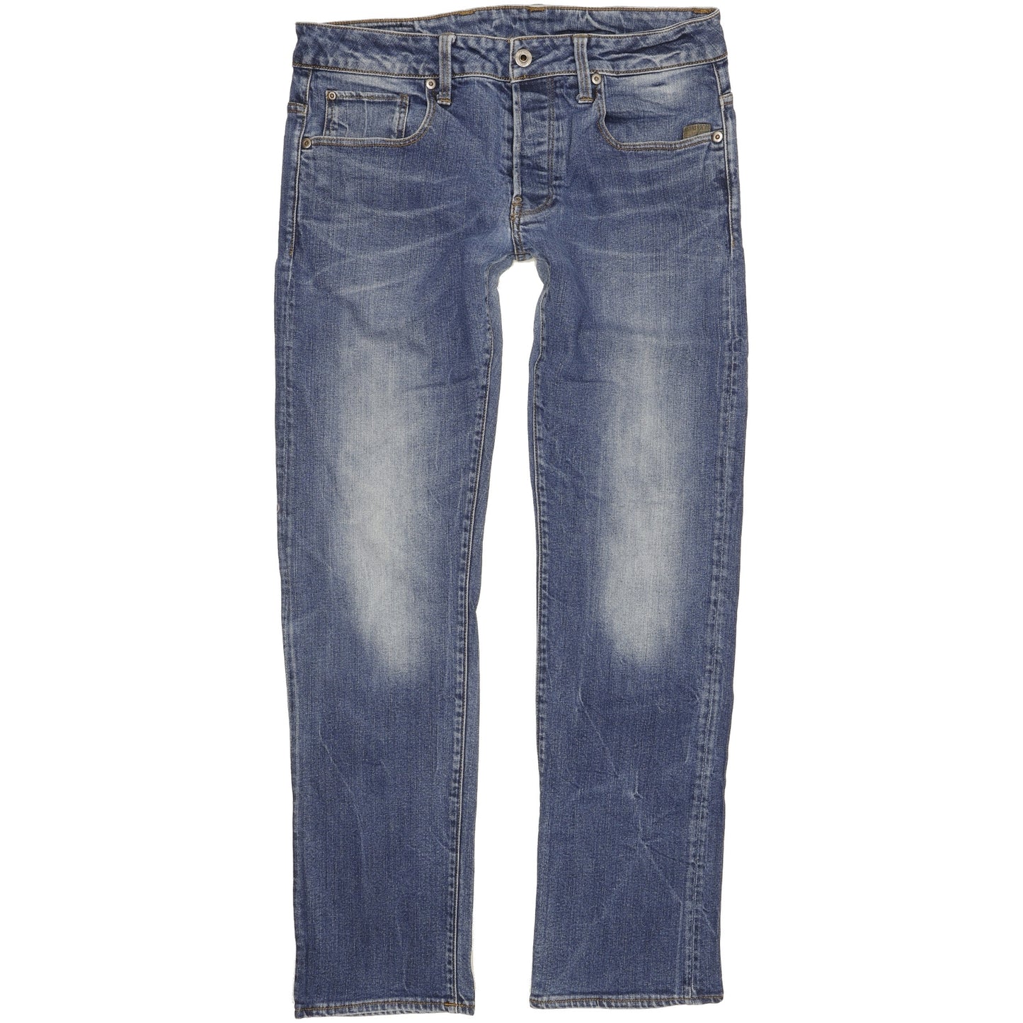G-Star Defend Men Blue Straight Regular Stretch Jeans W32 L31
