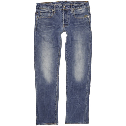 G-Star Defend Men Blue Straight Regular Stretch Jeans W32 L31