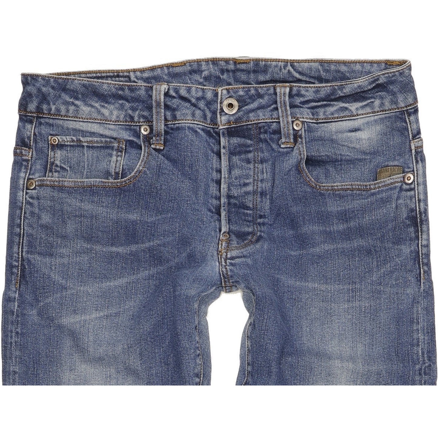 G-Star Defend Men Blue Straight Regular Stretch Jeans W32 L31