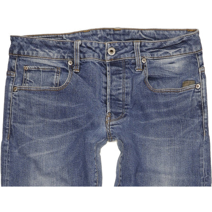 G-Star Defend Men Blue Straight Regular Stretch Jeans W32 L31