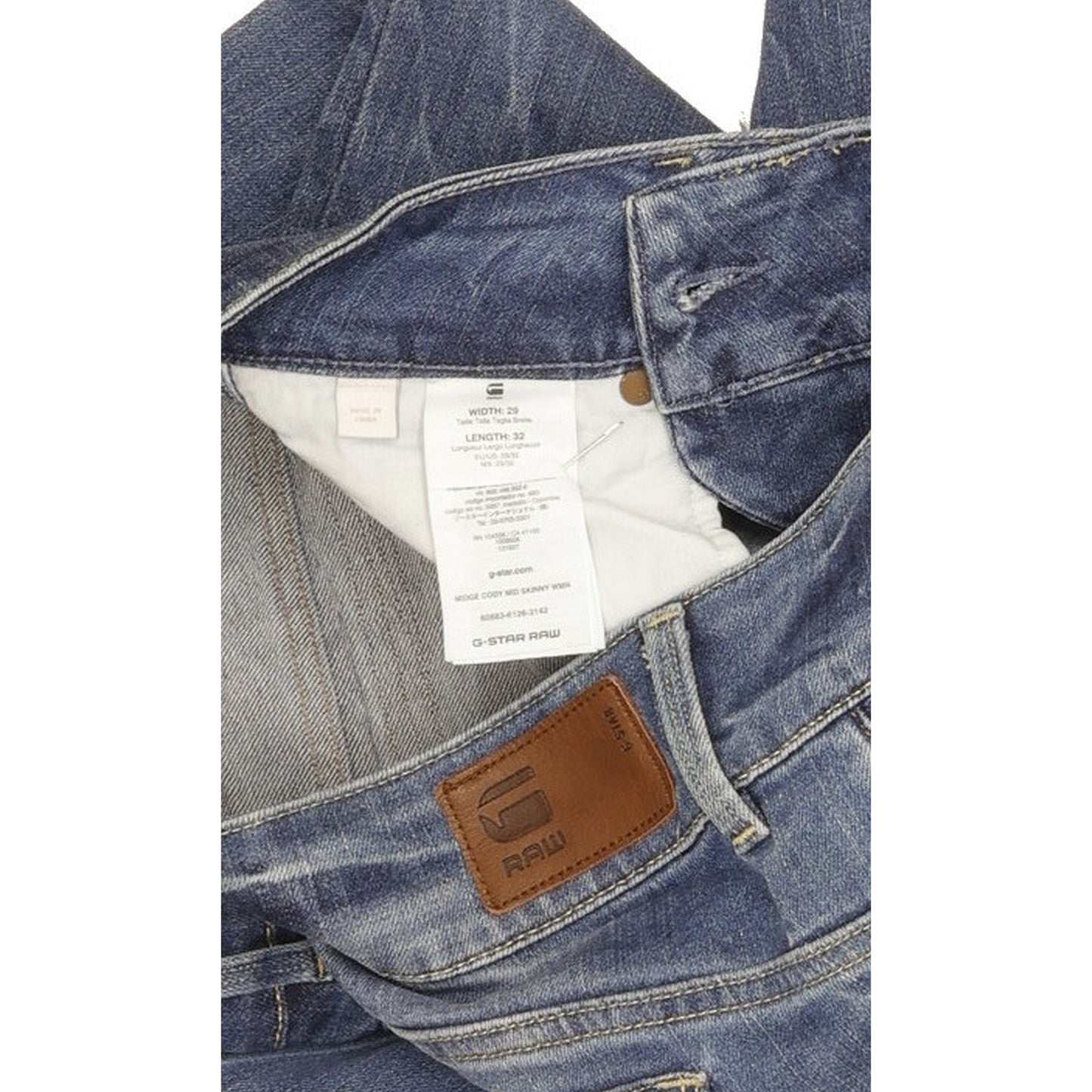 G-Star Midge Cody Women Blue Skinny Slim Stretch Jeans W29 L32