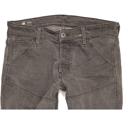 G-Star 5620 3D Men Grey Straight Slim Stretch Jeans W33 L31