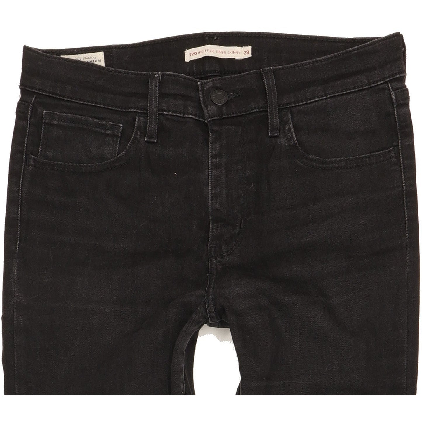 Levi's 720 Women Black Skinny Slim Stretch Jeans W28 L32