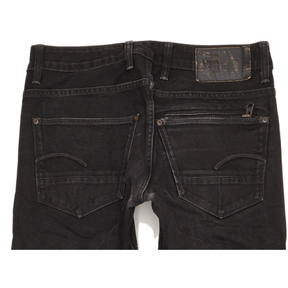 G-Star Attacc Men Black Straight Regular Stretch Jeans W32 L33