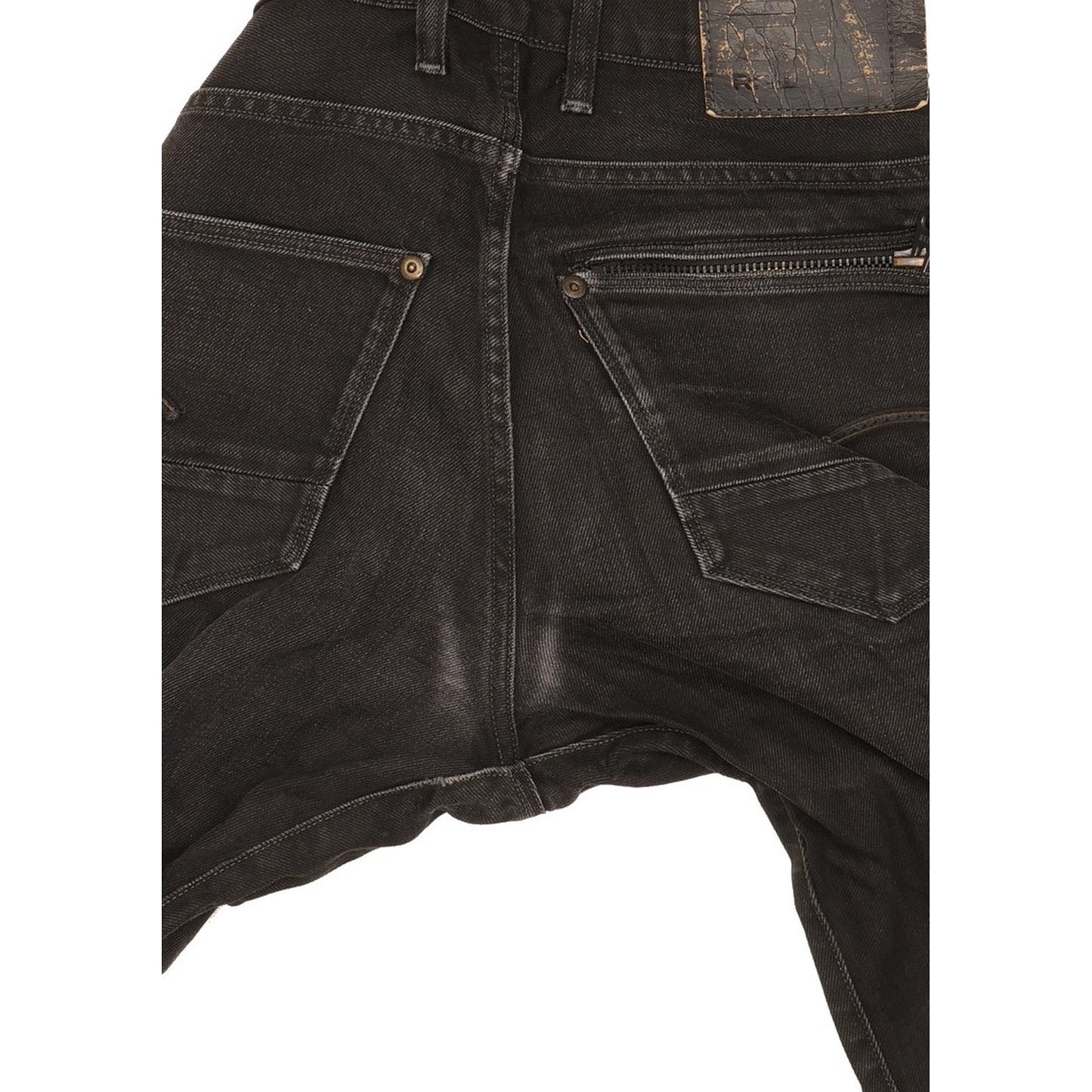 G-Star Attacc Men Black Straight Regular Stretch Jeans W32 L33