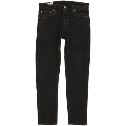 Levi's 512 Men Black Tapered Slim Stretch Jeans W32 L28
