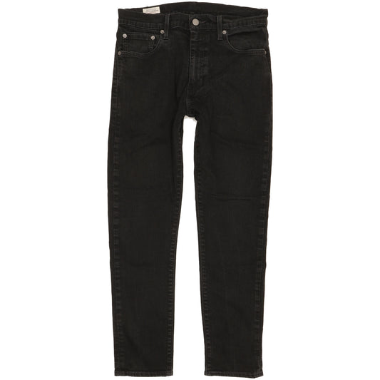 Levi's 512 Men Black Tapered Slim Stretch Jeans W32 L28