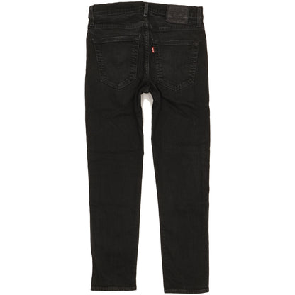 Levi's 512 Men Black Tapered Slim Stretch Jeans W32 L28