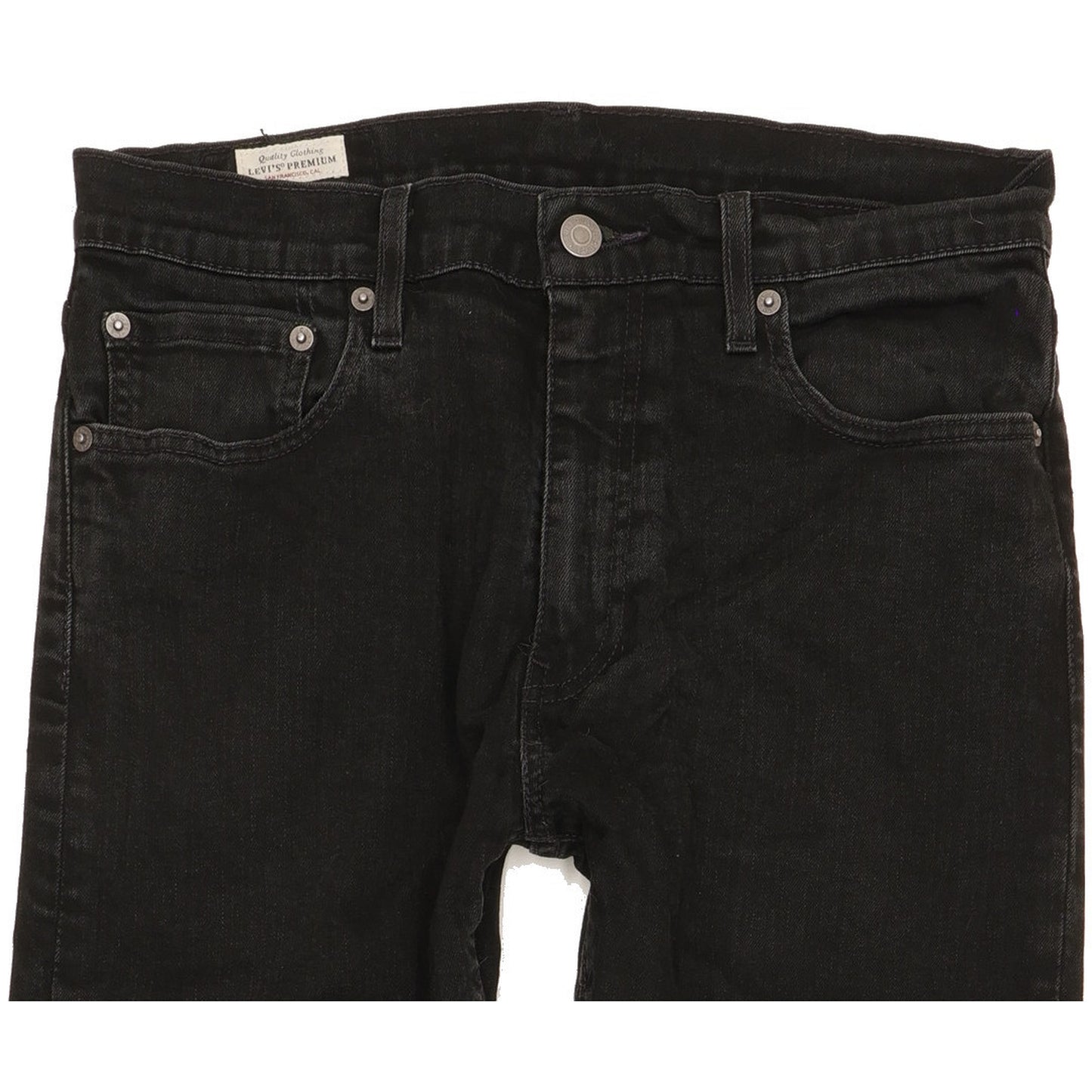 Levi's 512 Men Black Tapered Slim Stretch Jeans W32 L28