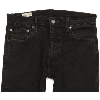 Levi's 512 Men Black Tapered Slim Stretch Jeans W32 L28