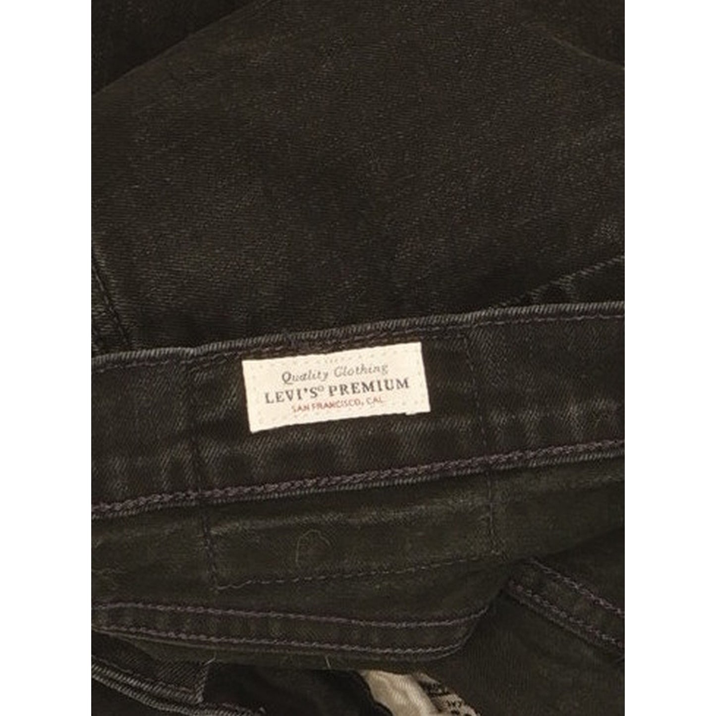 Levi's 512 Men Black Tapered Slim Stretch Jeans W32 L28