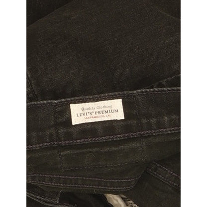 Levi's 512 Men Black Tapered Slim Stretch Jeans W32 L28