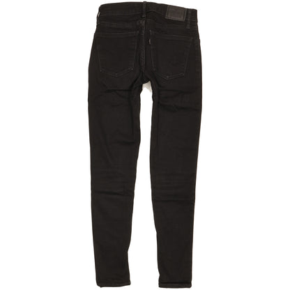 Levi's 710 Super Women Black Skinny Slim Stretch Jeans W26 L27