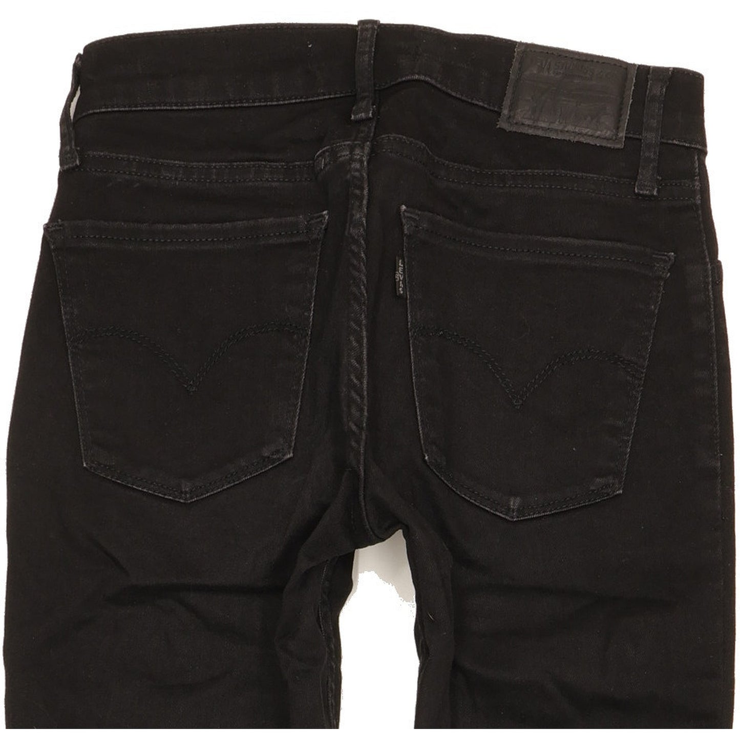 Levi's 710 Super Women Black Skinny Slim Stretch Jeans W26 L27