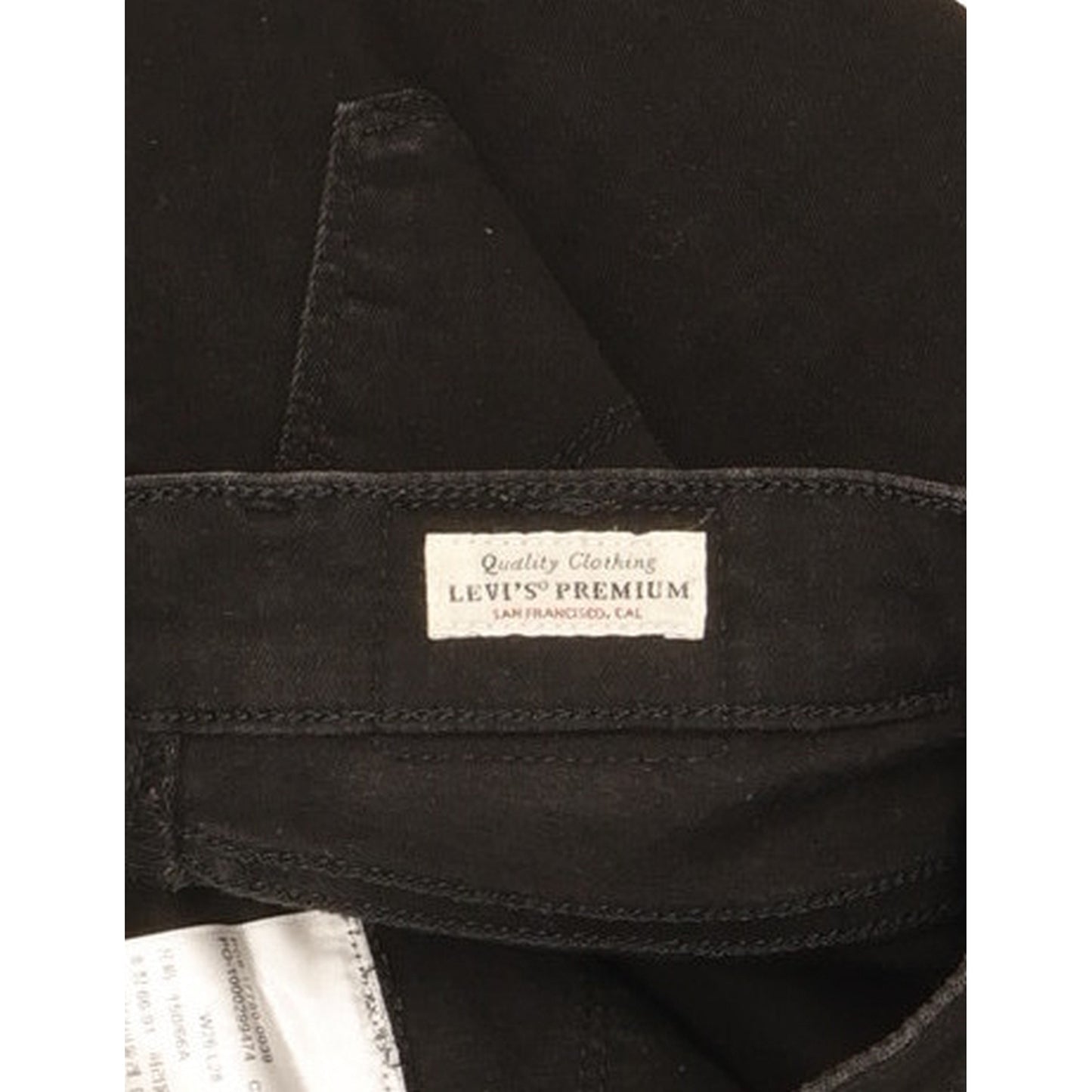 Levi's 710 Super Women Black Skinny Slim Stretch Jeans W26 L27
