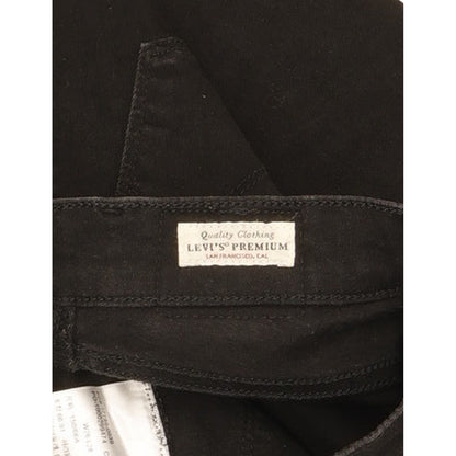 Levi's 710 Super Women Black Skinny Slim Stretch Jeans W26 L27