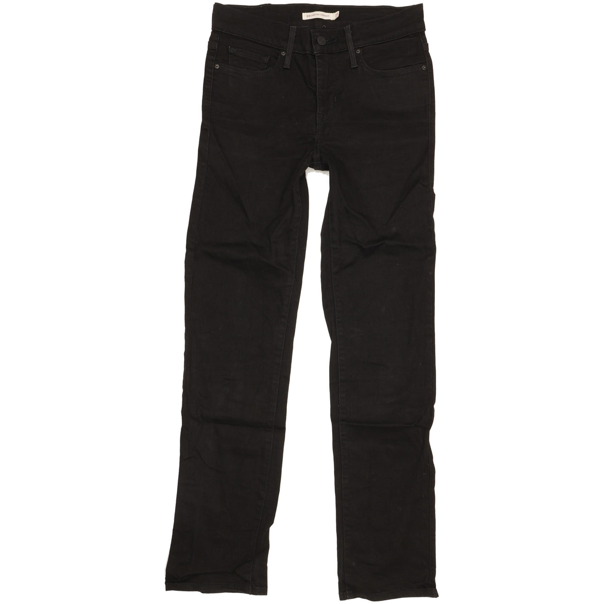 Levi's 314 Shaping Women Black Straight Slim Stretch Jeans W28 L30