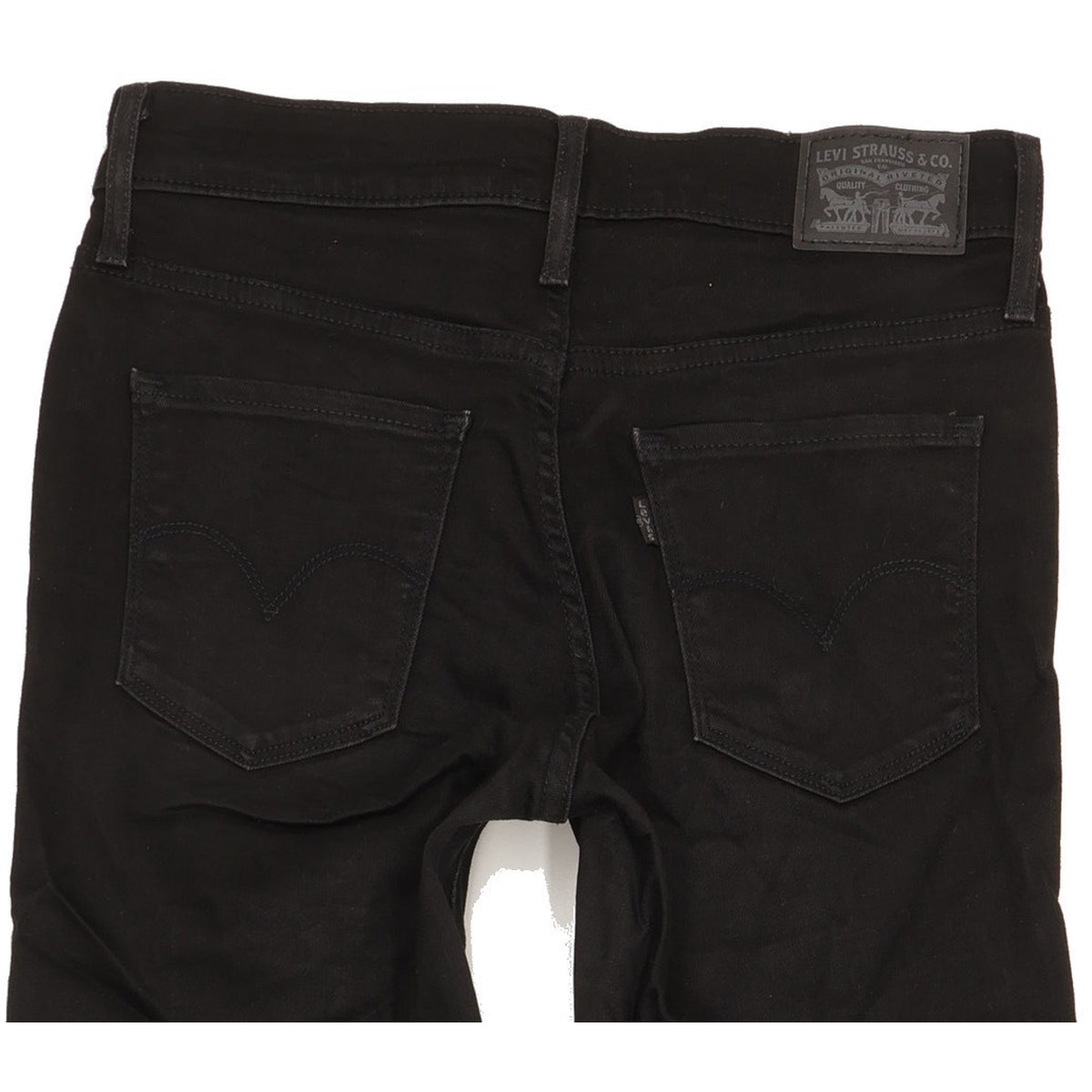 Levi's 314 Shaping Women Black Straight Slim Stretch Jeans W28 L30