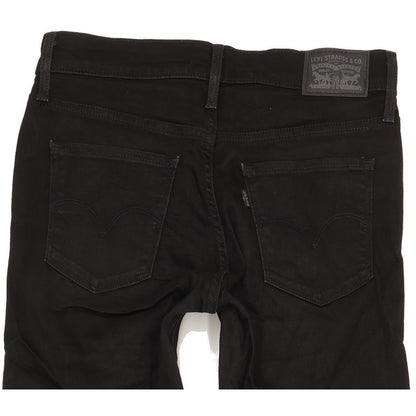 Levi's 314 Shaping Women Black Straight Slim Stretch Jeans W28 L30