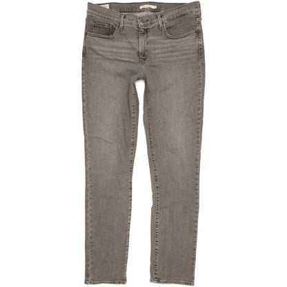 Levi's 312 Shaping Women Grey Straight Slim Stretch Jeans W32 L32