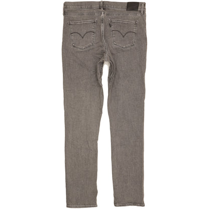 Levi's 312 Shaping Women Grey Straight Slim Stretch Jeans W32 L32