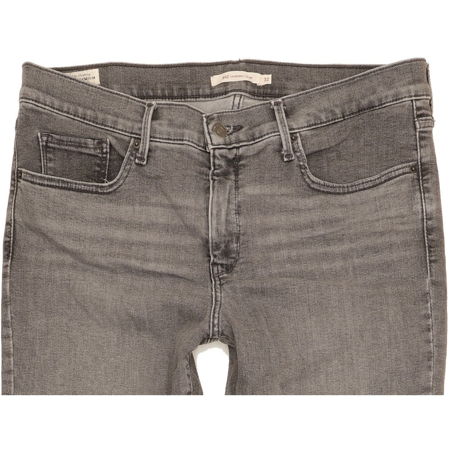 Levi's 312 Shaping Women Grey Straight Slim Stretch Jeans W32 L32