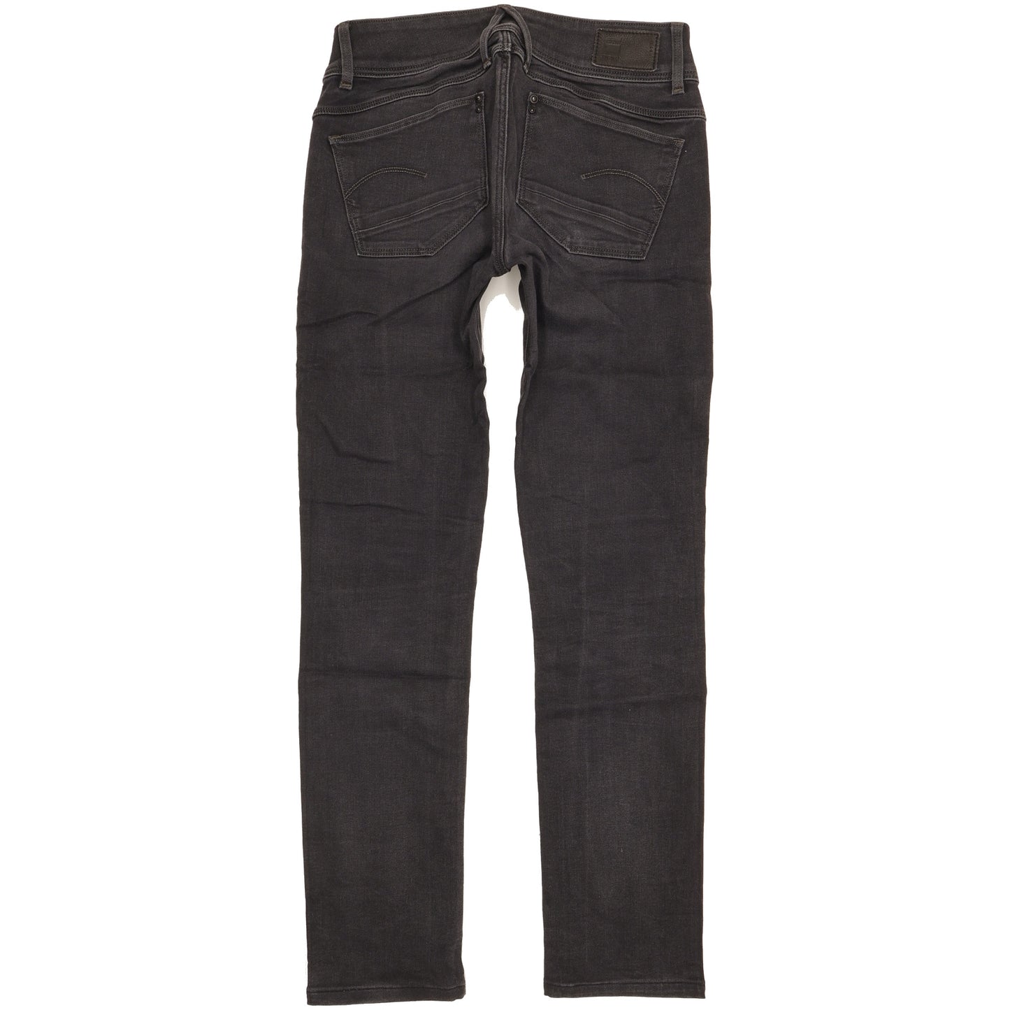 G-Star Lynn Women Black Straight Slim Stretch Jeans W26 L29