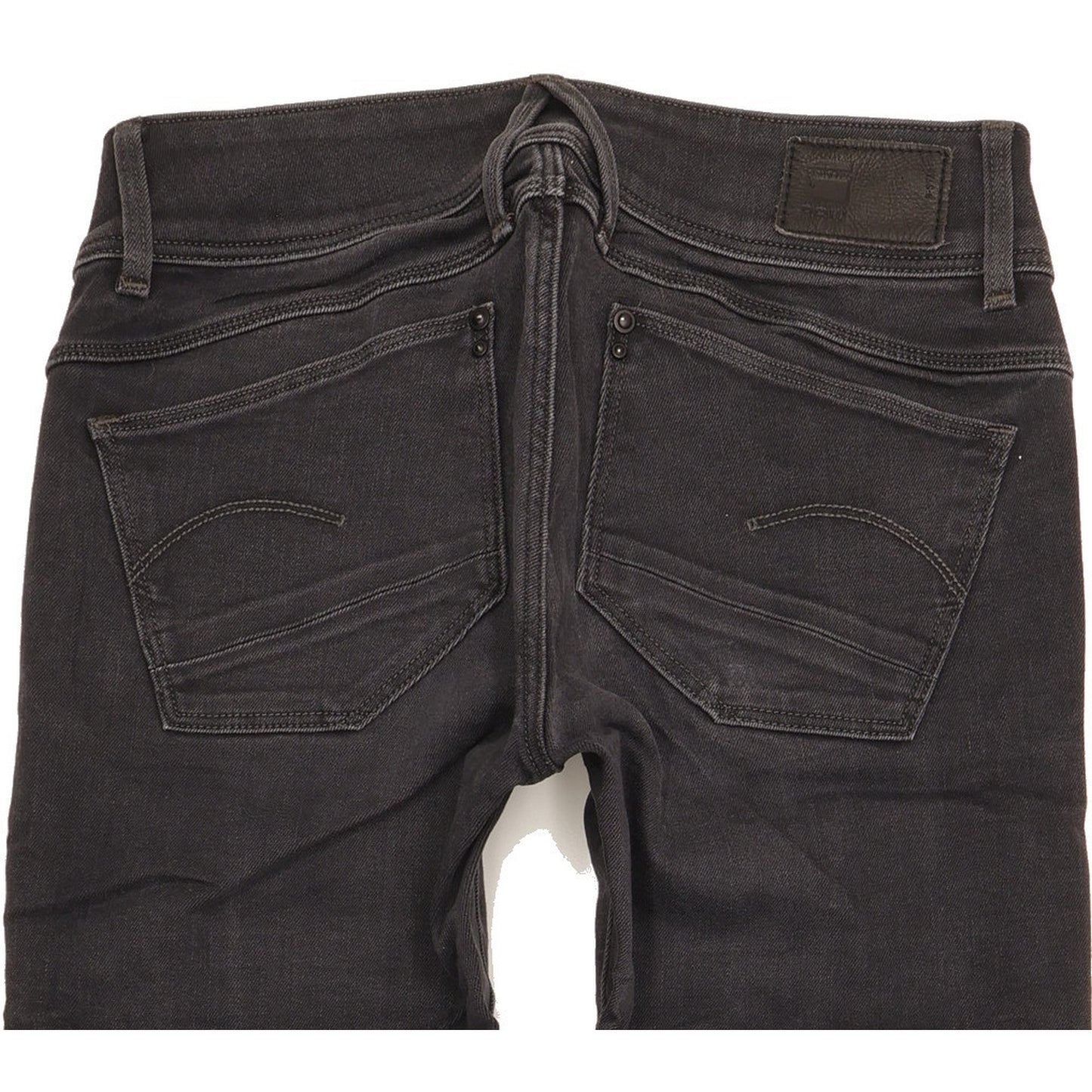 G-Star Lynn Women Black Straight Slim Stretch Jeans W26 L29