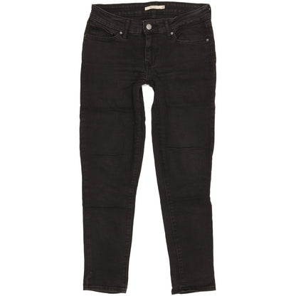 Levi's 711 Women Black Skinny Slim Stretch Jeans W29 L28