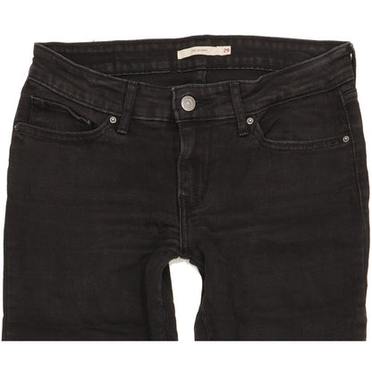 Levi's 711 Women Black Skinny Slim Stretch Jeans W29 L28