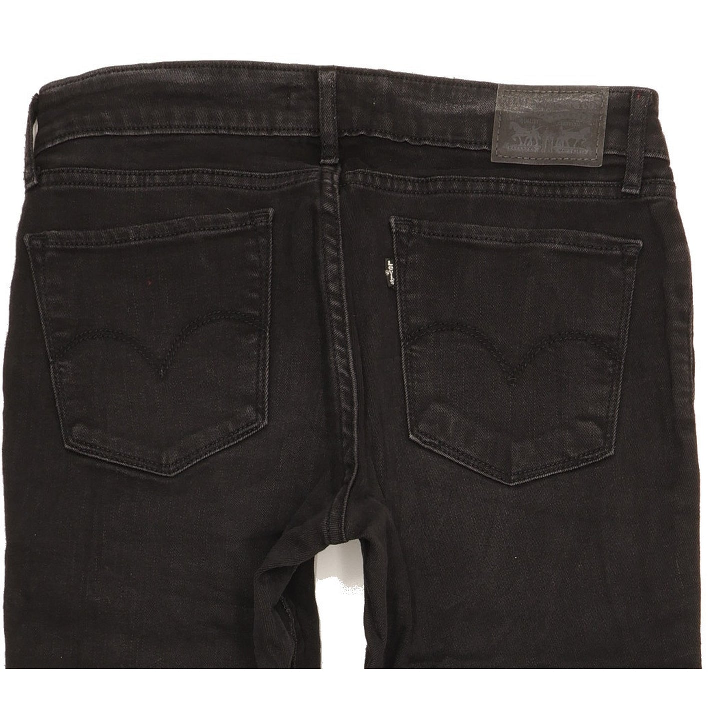 Levi's 711 Women Black Skinny Slim Stretch Jeans W29 L28