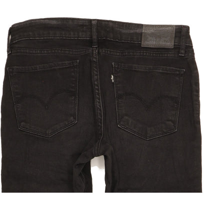 Levi's 711 Women Black Skinny Slim Stretch Jeans W29 L28