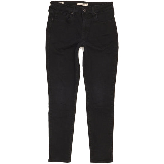 Levi's 721 Women Black Skinny Slim Stretch Jeans W29 L27