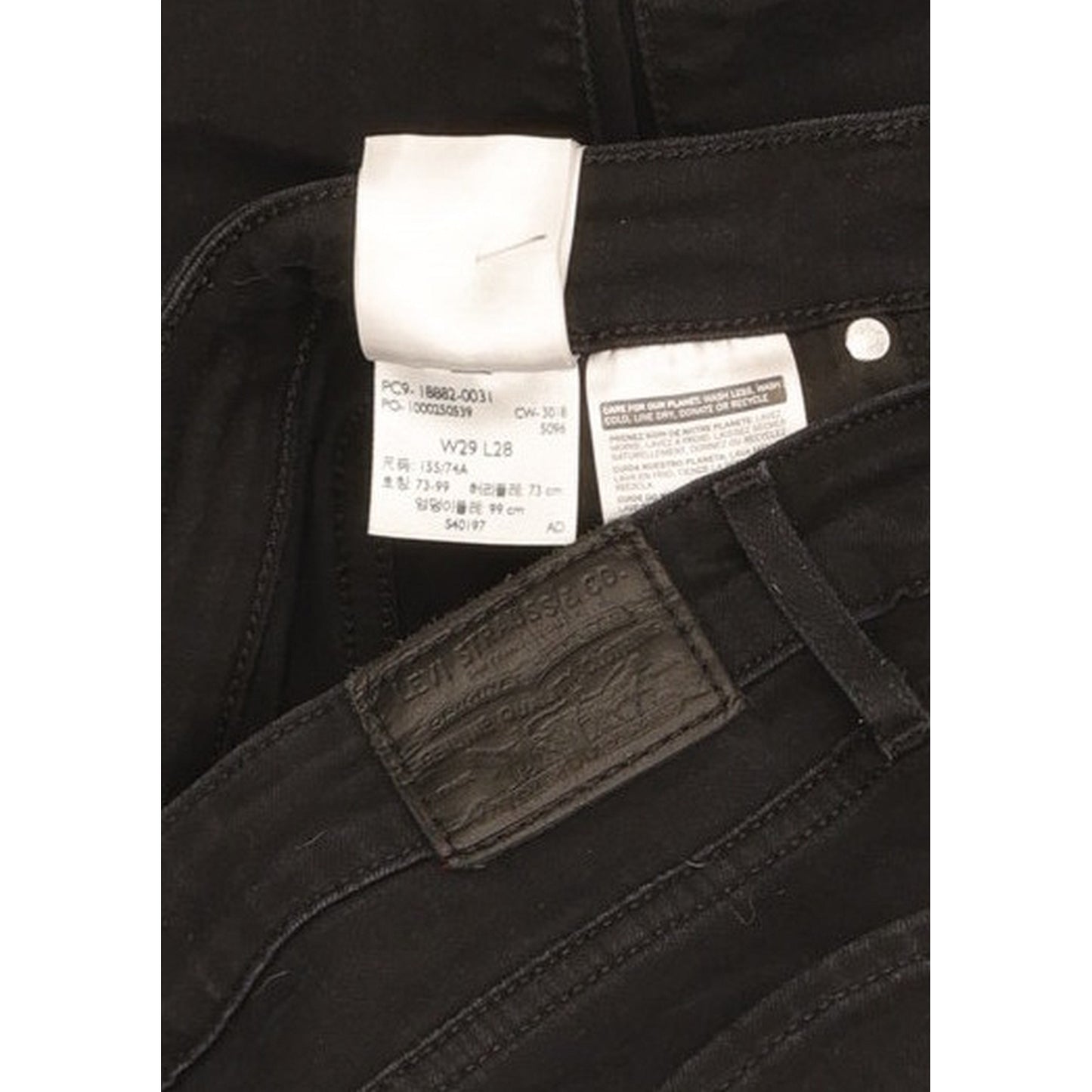 Levi's 721 Women Black Skinny Slim Stretch Jeans W29 L27