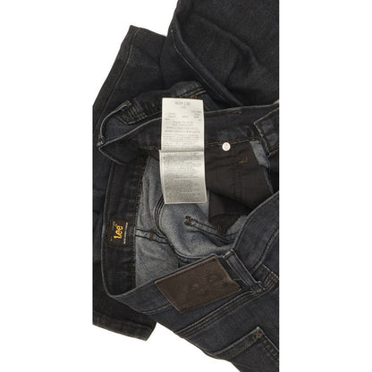 Lee Luke Women Navy Skinny Slim Stretch Jeans W34 L32