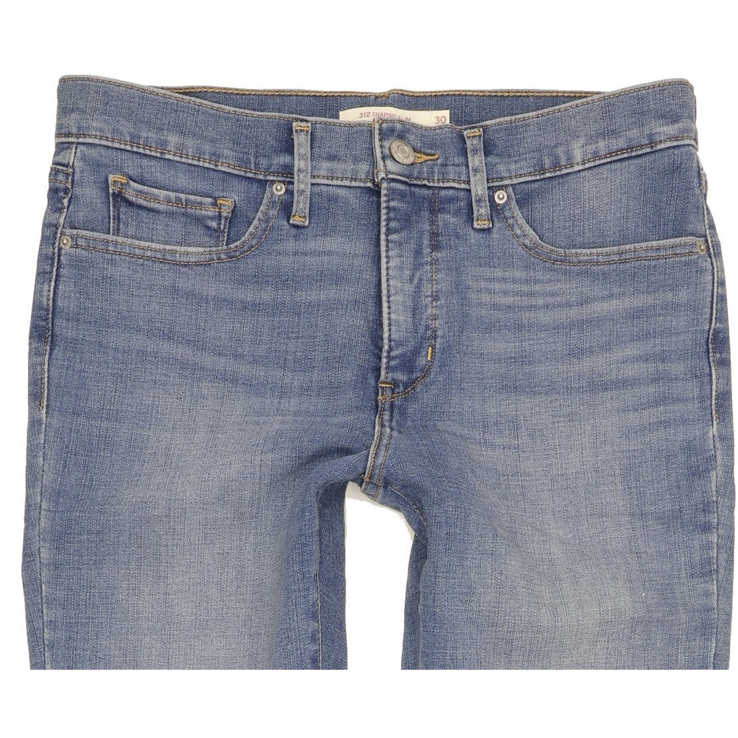 Levi's 312 Shaping Women Blue Straight Slim Stretch Jeans W30 L31
