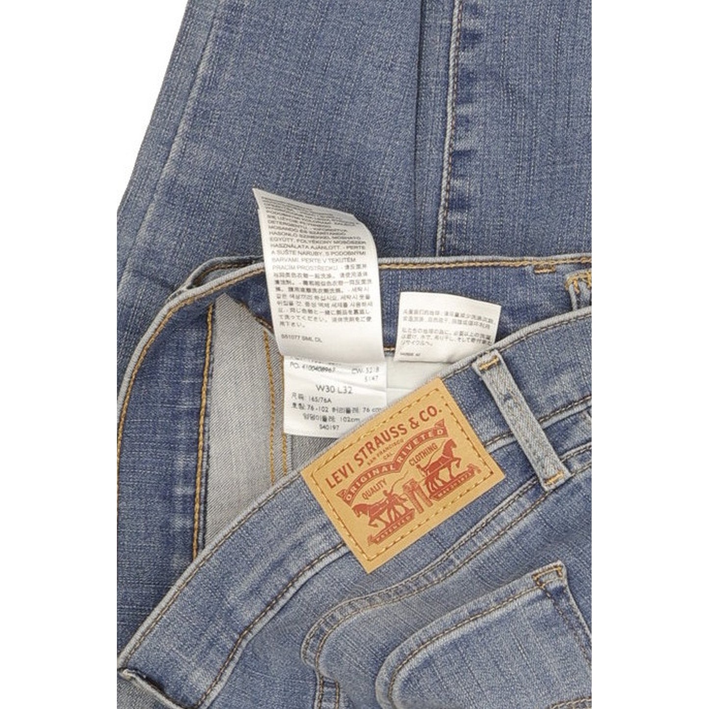 Levi's 312 Shaping Women Blue Straight Slim Stretch Jeans W30 L31