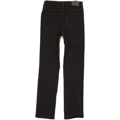 Levi's 724 Women Black Straight Slim Stretch Jeans W28 L30